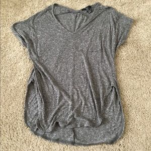 Forever 21 heather grey simple pocket tee